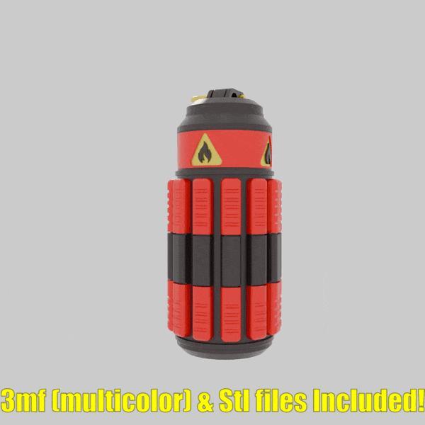 Helldivers 2 G10 Incendiary Grenade / Prop Gadget Fun Military Airsoft Videogame 3d print Stl 3mf
