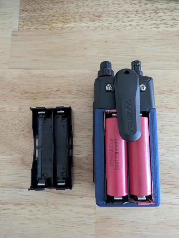 Kenwood TH-D74A 18650 Battery Caddy v2