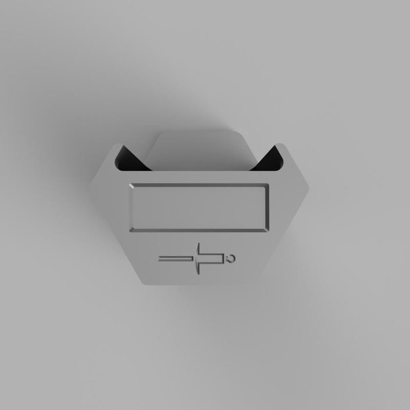 FrogStorage Bestagon - Rivets Single Compartment 60mm.stl