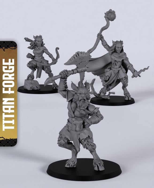 Satyrs - With Free Dragon Warhammer - 5e DnD Inspired for RPG and Wargamers