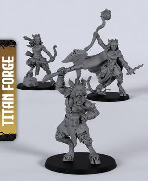 Satyrs - With Free Dragon Warhammer - 5e DnD Inspired for RPG and Wargamers
