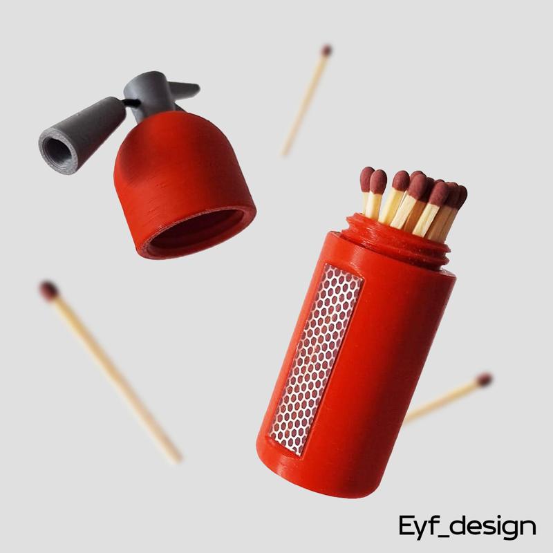 The Rebellious Fire Extinguisher - Matches Case