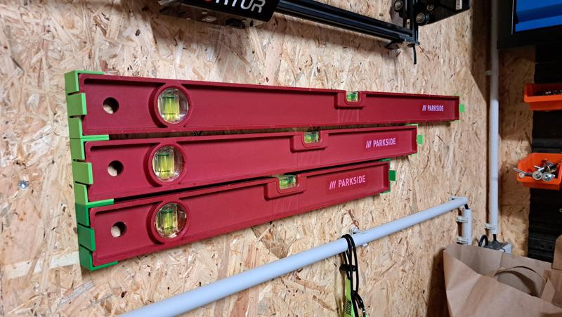 Parkside spirit level wall mount
