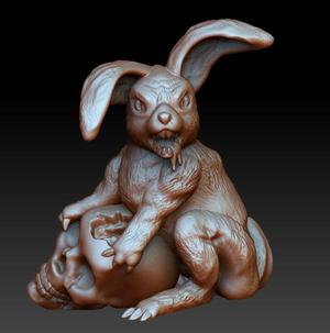 Monster easter bunny