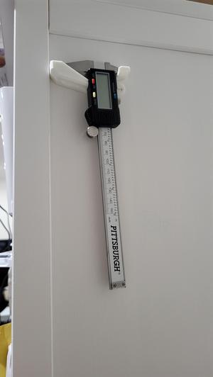 wall mount for digital caliper command tape