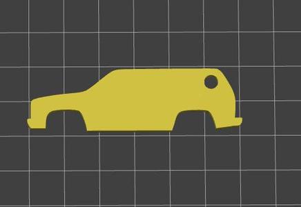 Tahoe Two Door Keychain