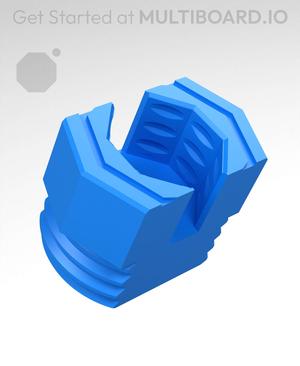 9 mm Big Thread, Push-Fit Head, Small Thread Hole, T-Bolt