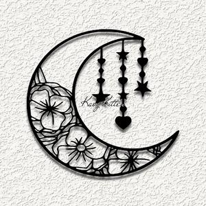 moon flowers WALL ART HOME DECOR