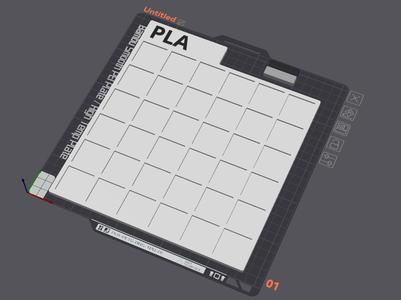 Filament color palette (up to 36 colors)