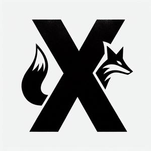 Fox alphabet: Letter X (version 2)