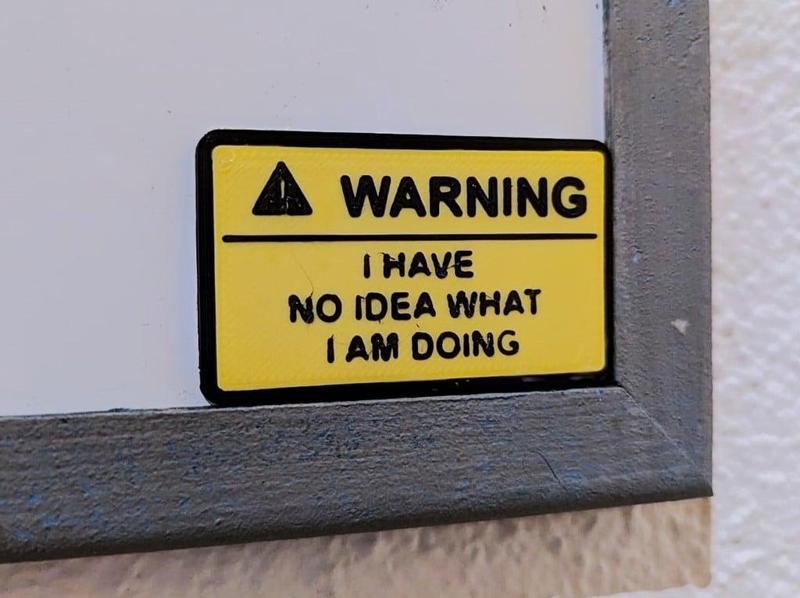 Funny warning sign