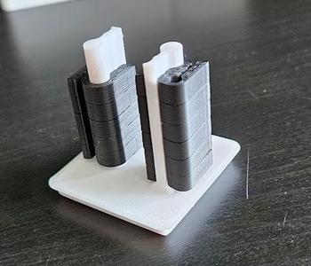 Simple Universal Filament Clip Holder for Gridfinity