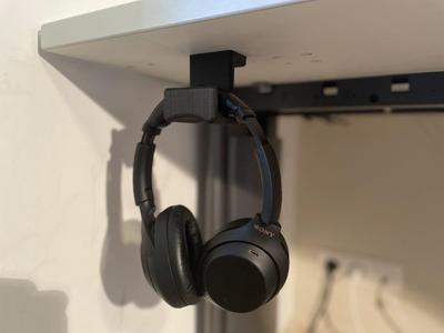 Headset holder desk