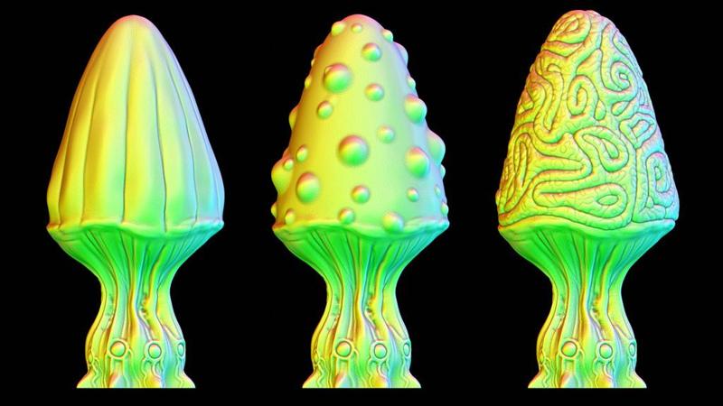 Tabletop plant: "Mushroom Set C2" (Alien Vegetation 56)