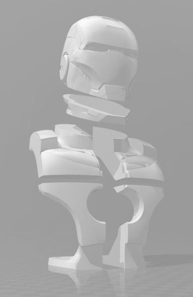 Iron man bust cutted