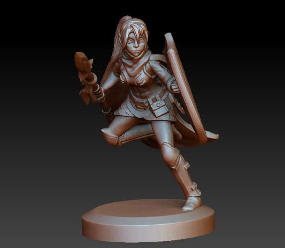 Warrior elf spearmaiden 