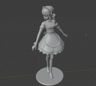 Anime maid - less kinky version