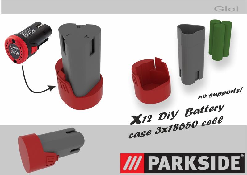 Parkside and Einhell 12v battery case