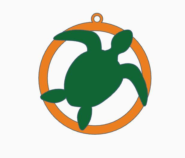 Sea Turtle Earring 4.stl