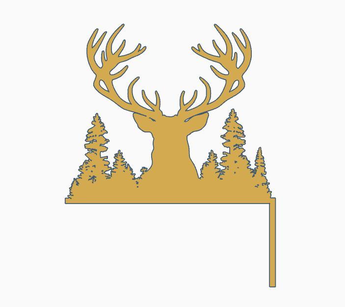 Deer-Elk Door Corner.stl