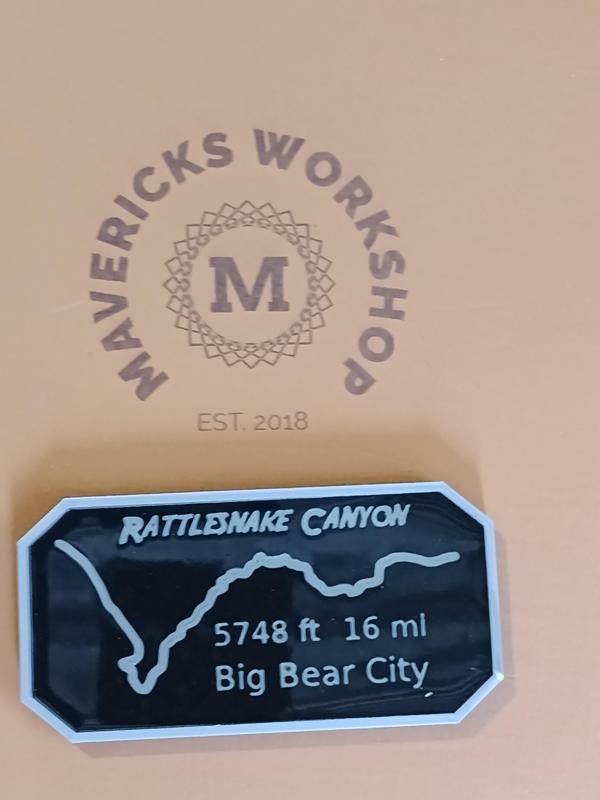 Maverick's Trail Badge Rattlesnake Canyon Big Bear CA