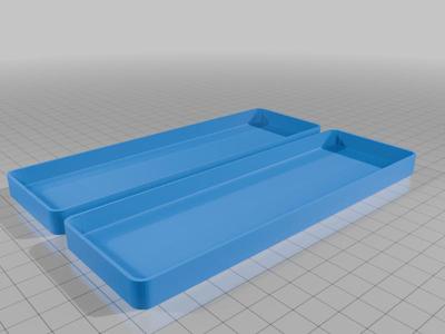 slide box insert empty half depth