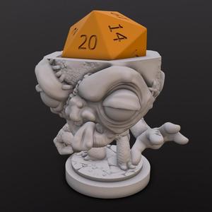 Flesh Golem Dice Head