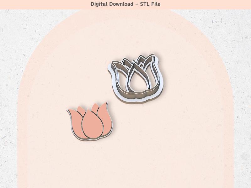 Flower Clay Cutter for Polymer Clay | Floral 16 | Digital STL File | Clay Tools