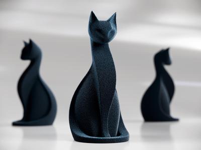 Cute Fuzzy Cat - Mini Decor