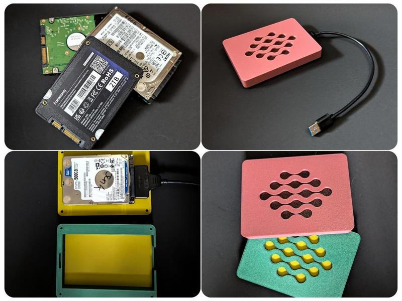 External HDD SSD SATA Hard Drive Disk Case Housing