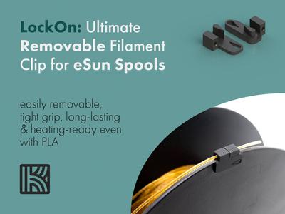 LockOn: Ultimate Filament Clip for eSun Spools