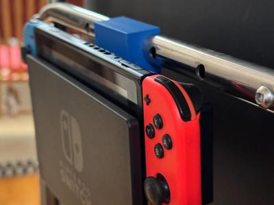 Switch game console mount for mobile TV stands