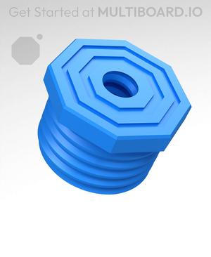 13 mm Big Thread, Flat Head, Small Thread Hole, Bolt