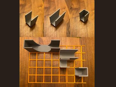 Xx1x60mm Gridfinity Silverware Tray Modular Pieces