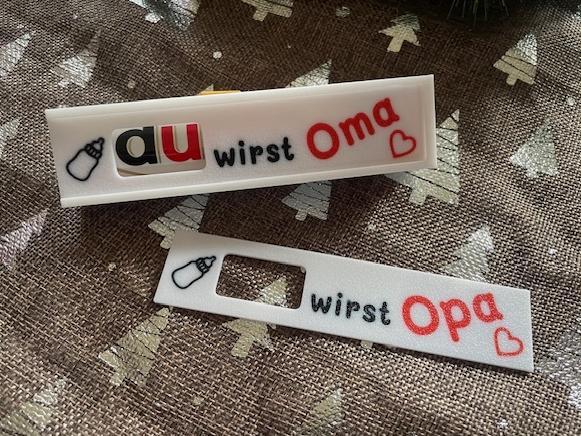 Duplo Chocolate bar Box- Gift Box-Du wirst Oma-Opa