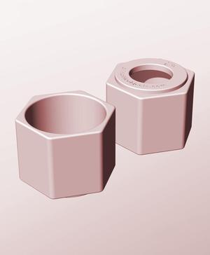 CH68-60-P Modular Stacking pierced container for home decor