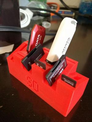 USB and SD card holder (And micro SD)