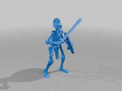 punk skeleton warrior