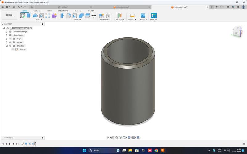 babetta 210 - horné puzdro prednej vidlice