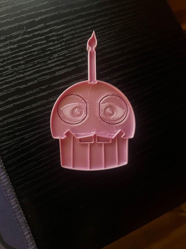 Carl Cupcake (Mr. Cupcake) FNAF cookie cutter/stamp