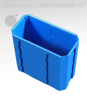 2x1x2 - Topped Multipoint Rail - Universal Click-In Multibin Shell Extension