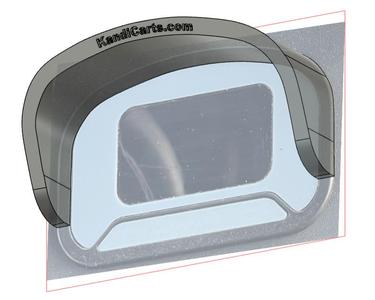 LCD Screen Shade for Kandi and Coleman Golf Carts