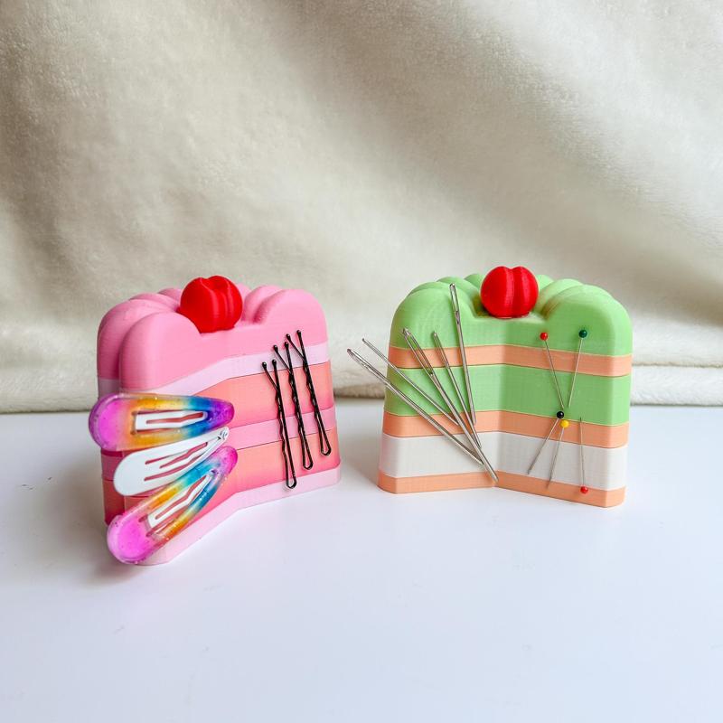 Gelatin Magnetic Holder - Retro Dessert, Bobby Pin Organizer and Needle Minder