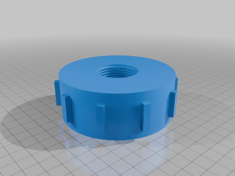 IBC Tote Adapter: M80x6 Female to 1-Inch Female NPT