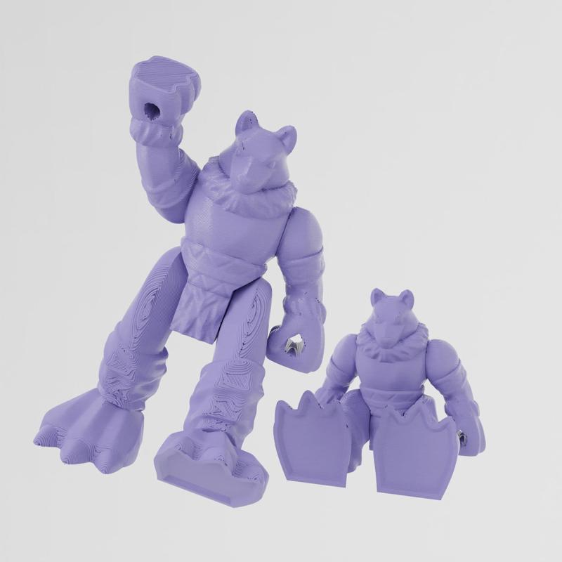 Arctic Wolf – Animal Warriors (Print-in-place) - 3D Toy Zone