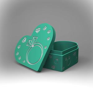 Diamond Heart Gift Box 