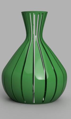 Elegant 3D-Printable Vase for Dry Flowers