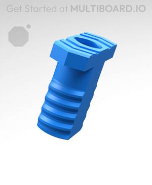 20 mm Mid Thread, Flat Head, Small Thread Hole, Shank T-Bolt