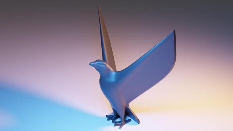 Minimalistic Bird Sculpture