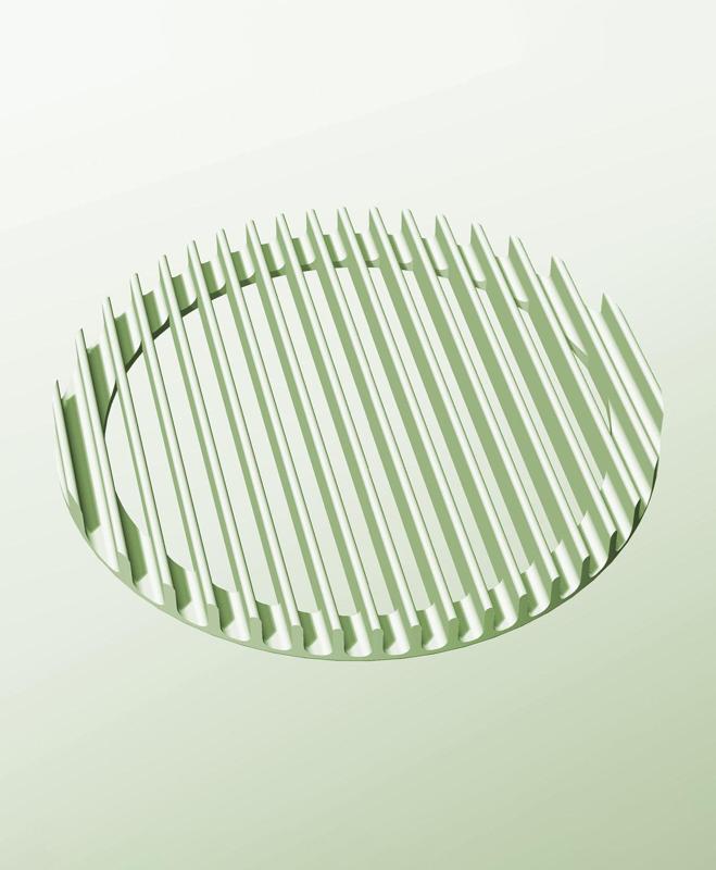 ARR128-10 Slotted Rack With Louvers - Slotted Dry Rack